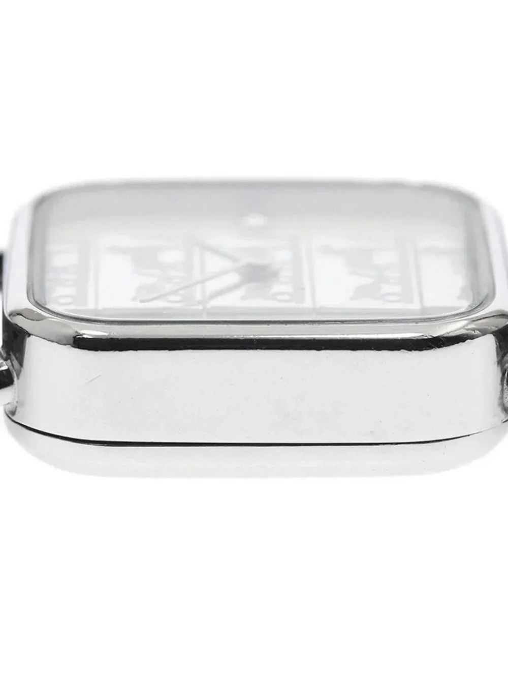 HERMES Carriage pattern Silver Dial Quartz Ladies Watch_961419